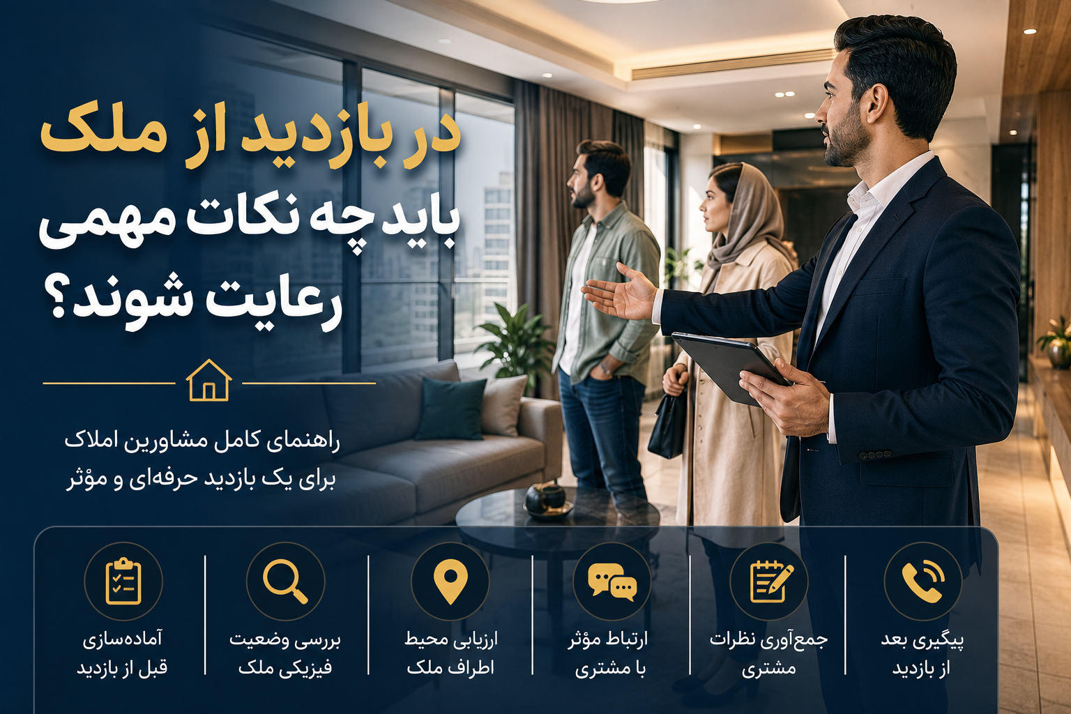در بازدید از ملک باید چه نکات مهمی رعایت شوند؟
