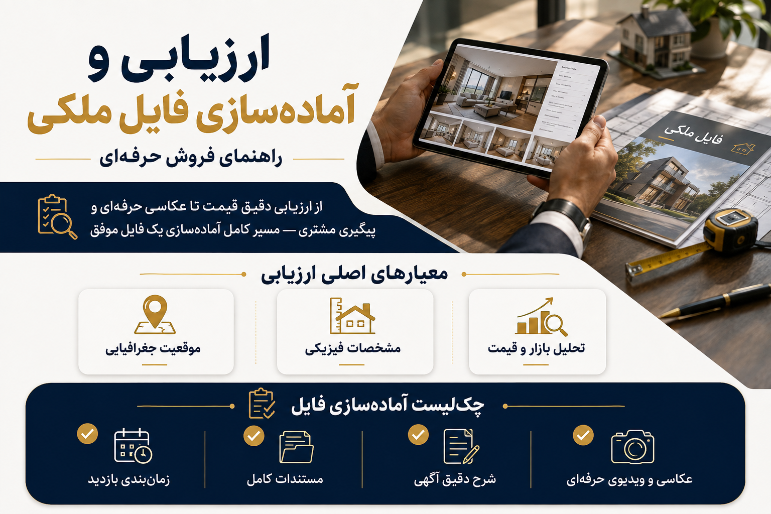 راهنمای کامل ارزیابی و آماده‌سازی فایل ملکی برای فروش حرفه‌ای