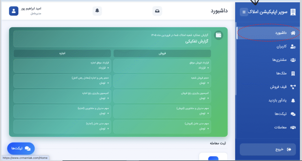 داشبورد